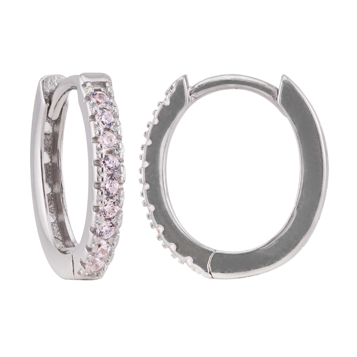 ARGOLA P925 CLICK MEDIA 1 FILEIRA ZIRCONIA CRISTAL CRAVEJAÇÃO DE CORAÇÃO