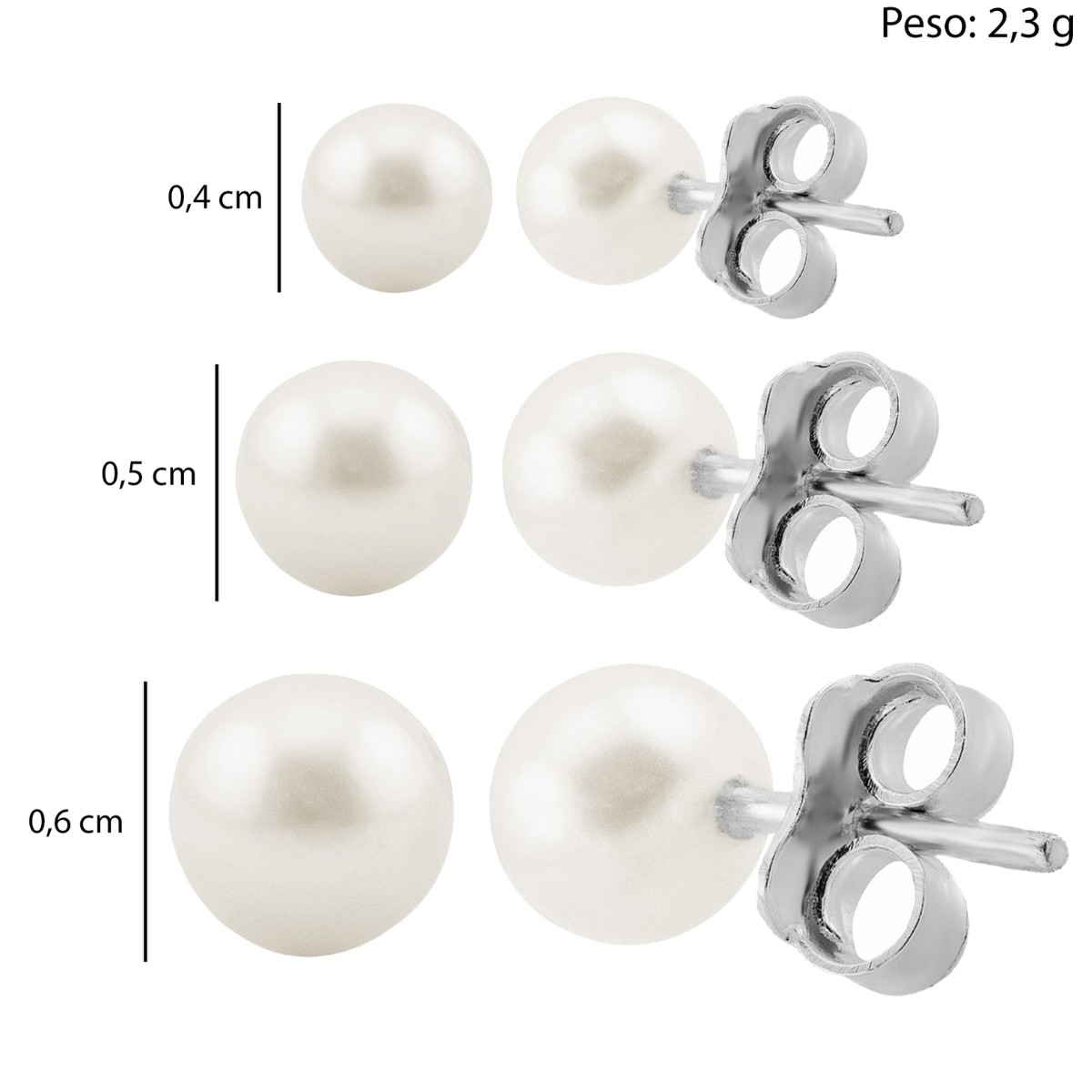 BRINCO P925 TRIO PEROLA SHELL 4MM 5MM 6MM
