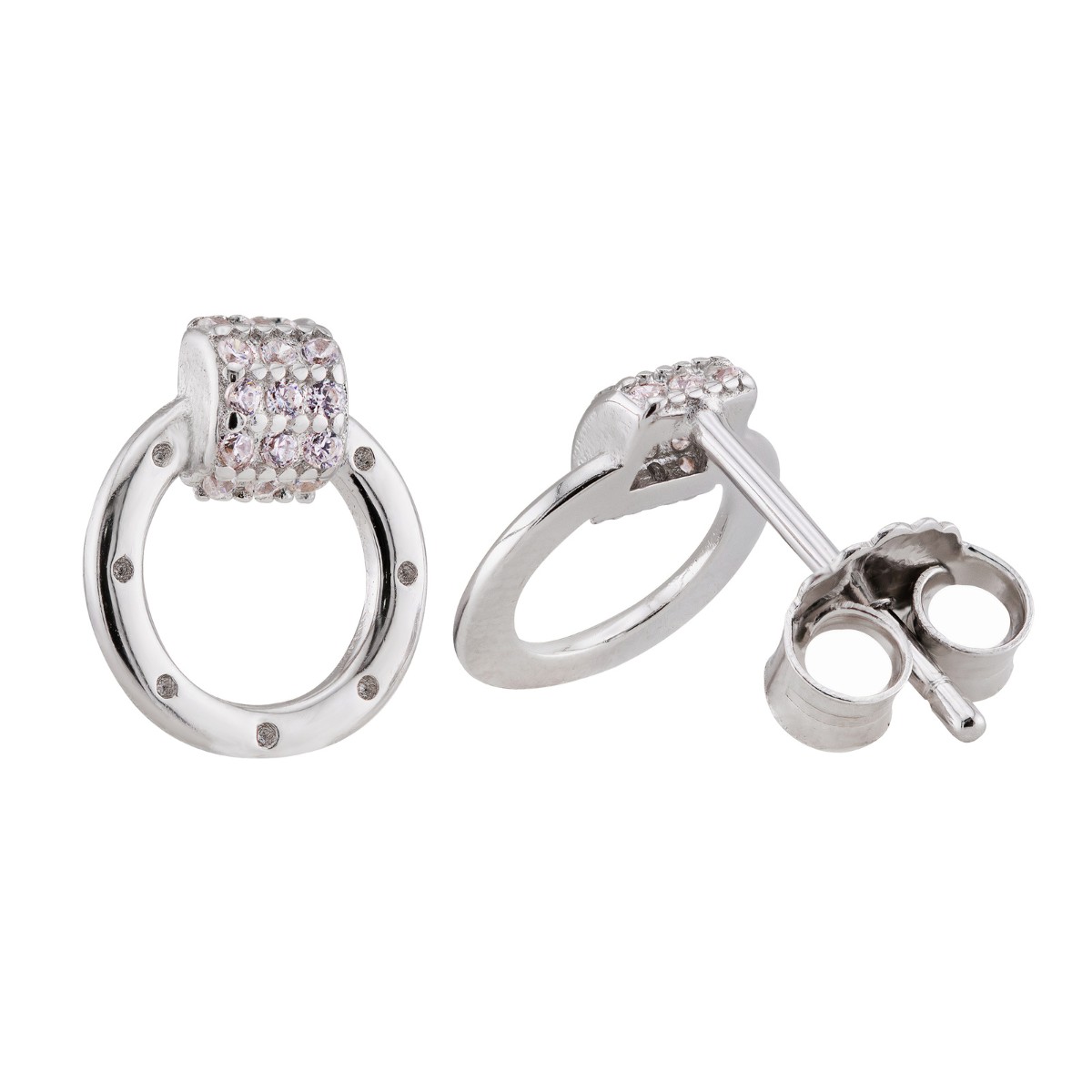 BRINCO PEQUENO P925 CIRCULO COM ZIRCONIA