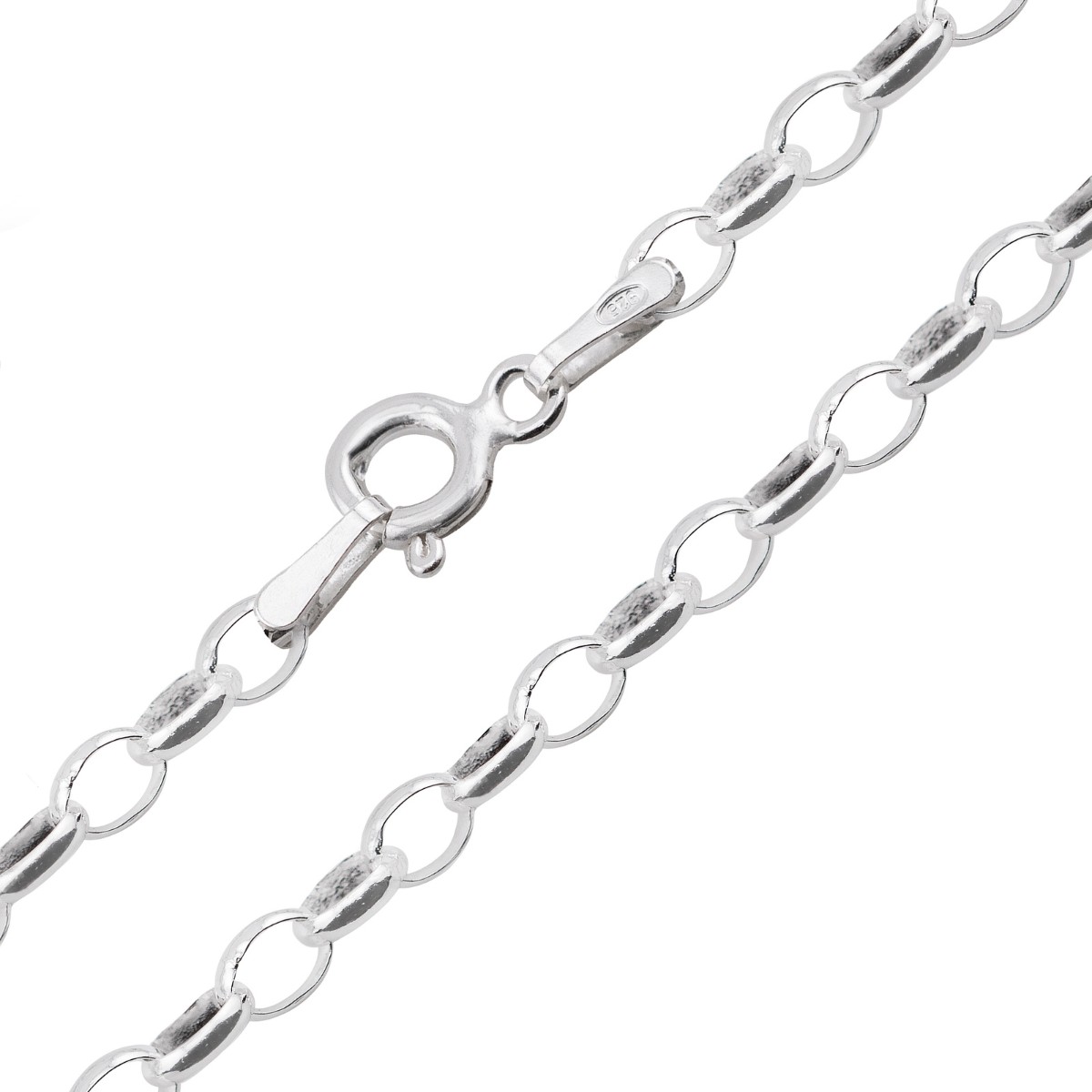 CHOKER P925 ELO OVAL PORTUGUES 3MM 40CM