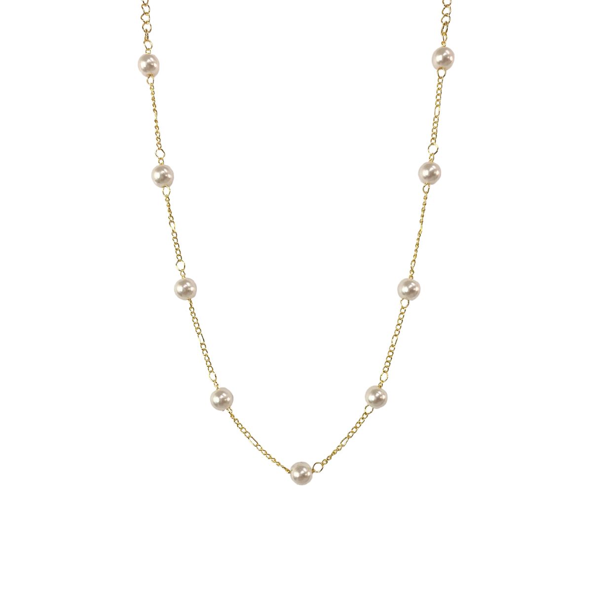 CHOKER ELO COM 9 PEROLAS 5MM