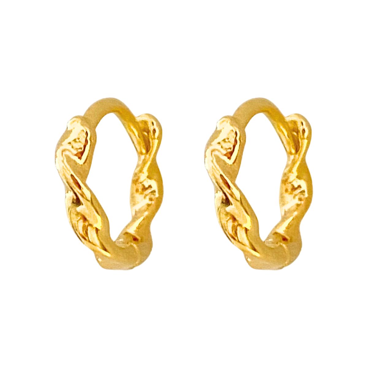 ARGOLA CLICK ENTRELAÇADA LISA 10MM