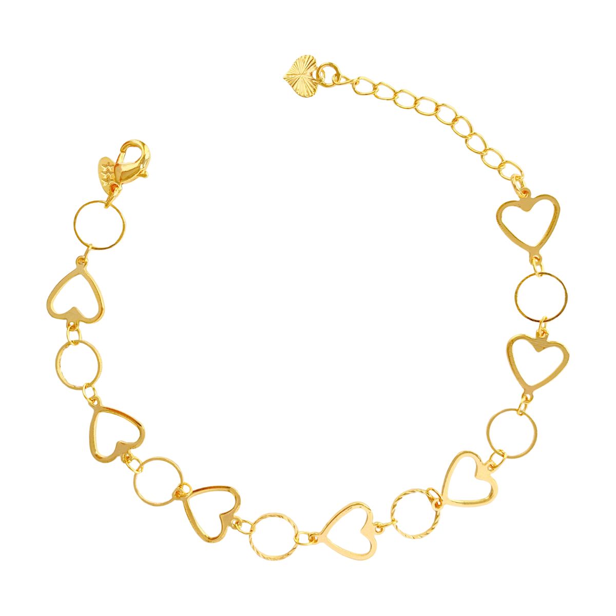 PULSEIRA COM CORAÇAO VAZADO + CIRCULO VAZADO