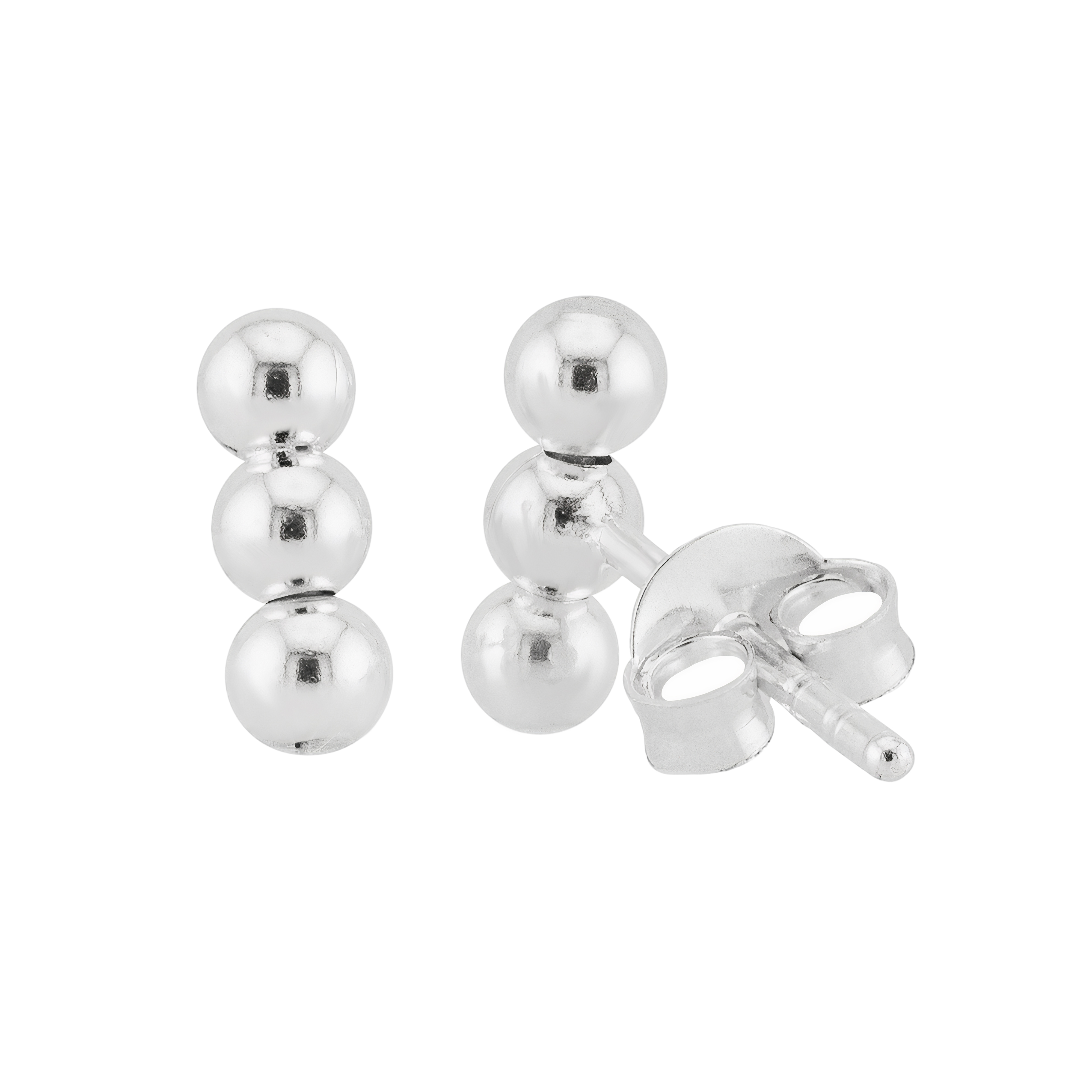 BRINCO PEQUENO P925 TRÊS BOLINHAS 8MM