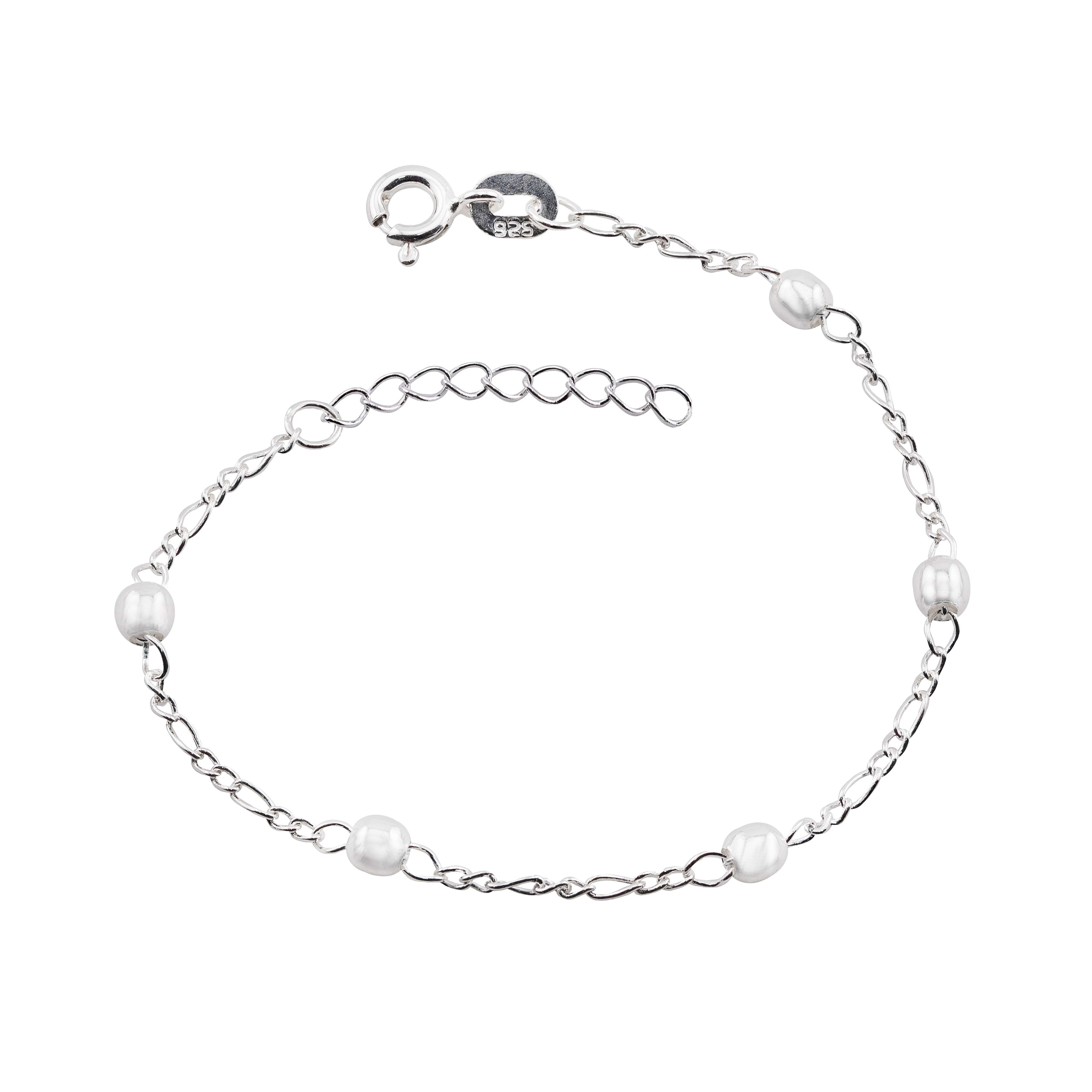 PULSEIRA P925 INFANTIL BOLINHA 3,5 12CM + 3CM ALONGADOR