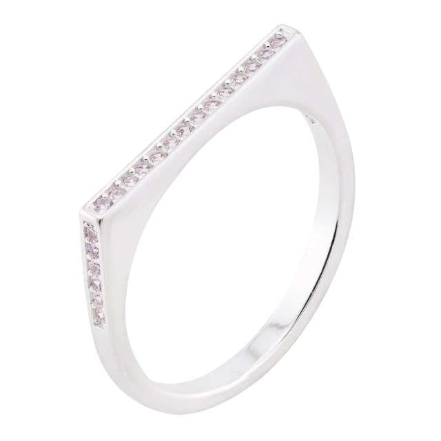 ANEL P925 QUADRADO EM CIMA COM ZIRCONIA CRISTAL