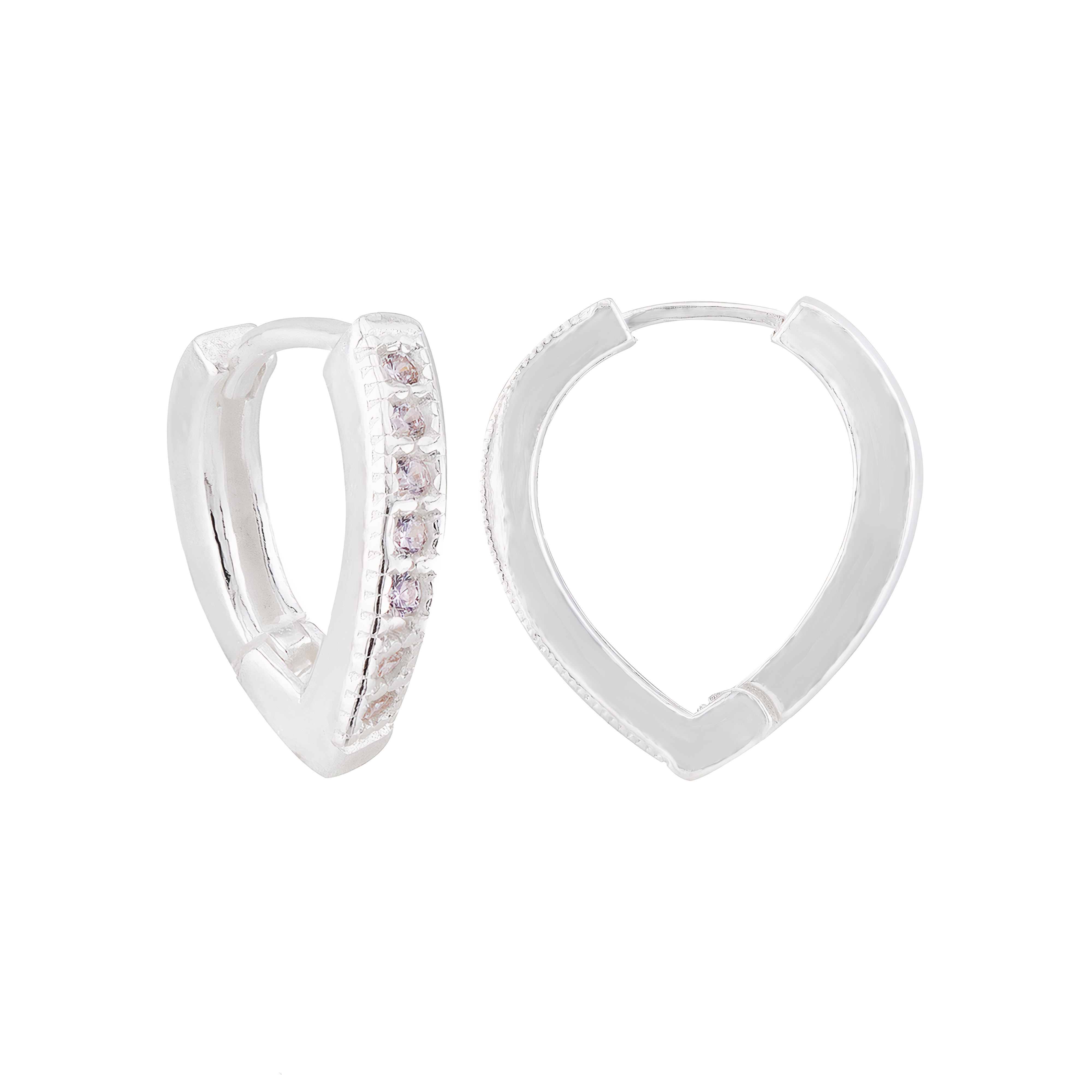 ARGOLA 925 CLICK GOTA ZIRCÔNIA CRISTAL 10MM