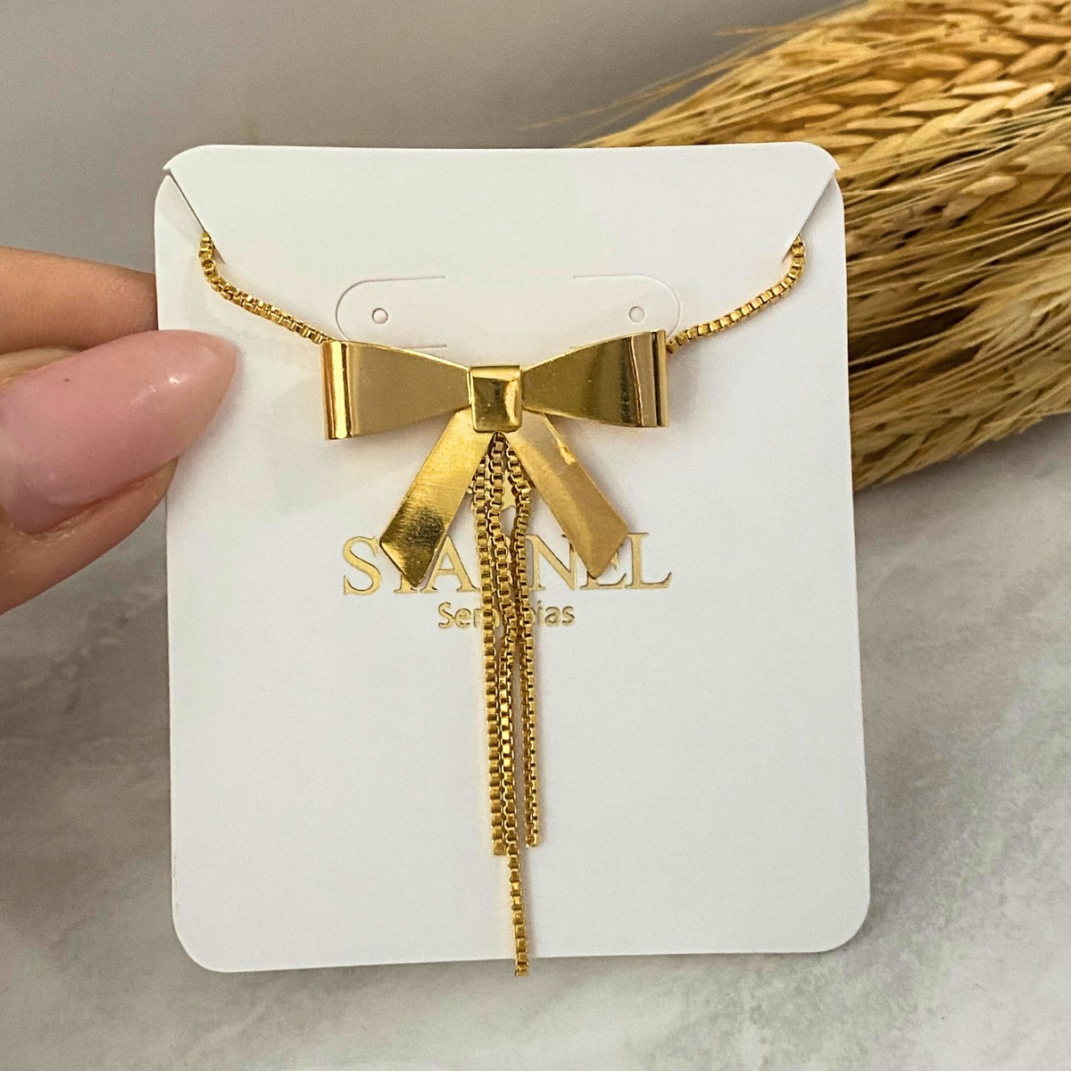 CHOKER VENEZIANA COM UM LAÇO GRANDE