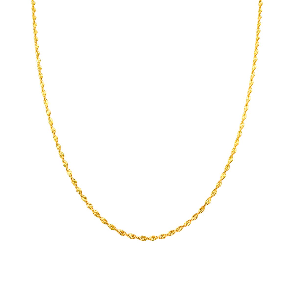 CHOKER SINGAPURA FITA TORÇIDA 2MM