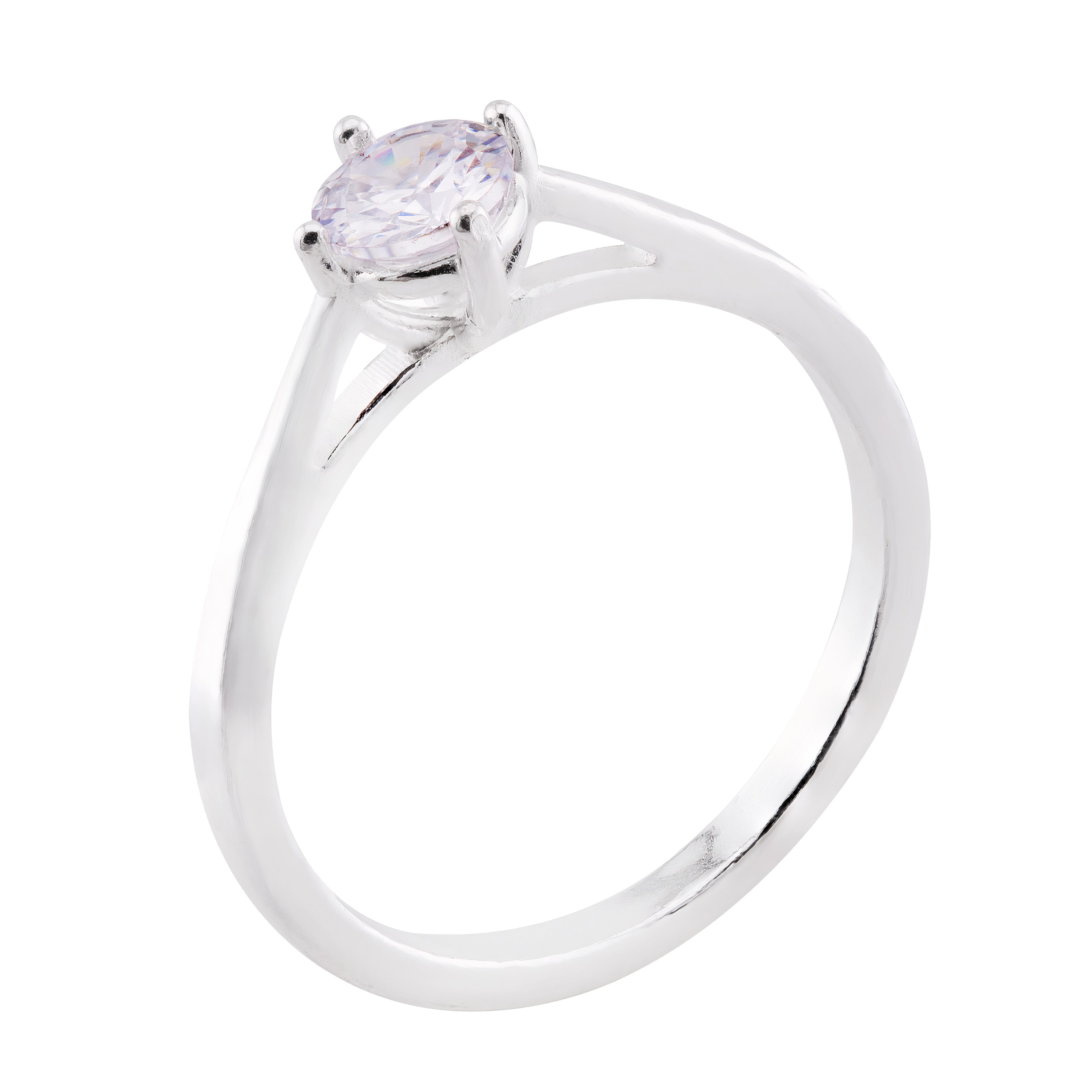 ANEL P925 SOLITÁRIO ZIRCÔNIA CRISTAL