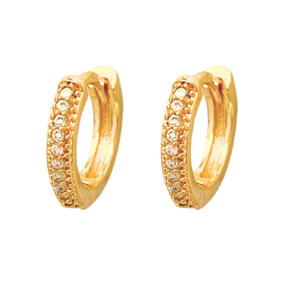 ARGOLA CLICK 1 FILEIRA CRAVEJADA 11MM
