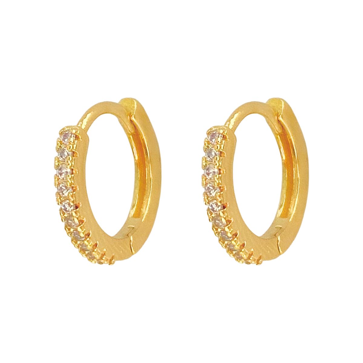 ARGOLA CLICK 1 FILEIRA CRAVEJADA FINA 14MM
