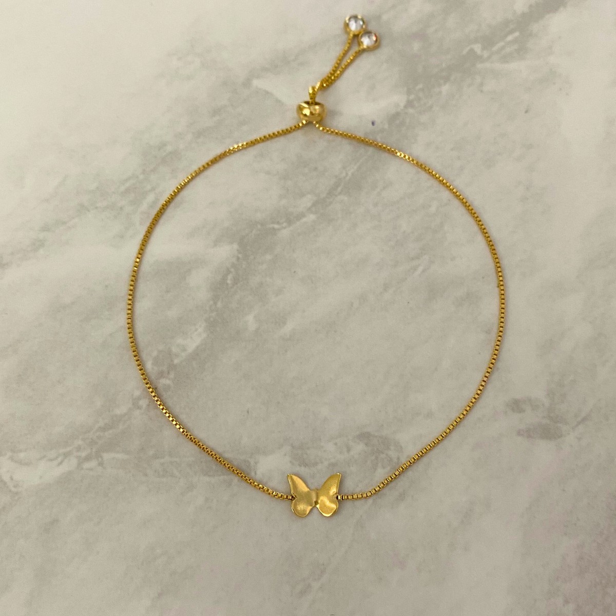 PULSEIRA REGULAVEL COM 1 BORBOLETA E COM 2 PONTO DE LUZ REDONDO