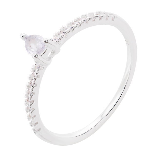 ANEL P925 PONTO DE LUZ GOTA CRISTAL