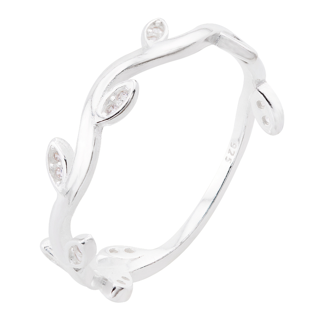 ANEL P925 RAMO ZIRCÔNIA CRISTAL