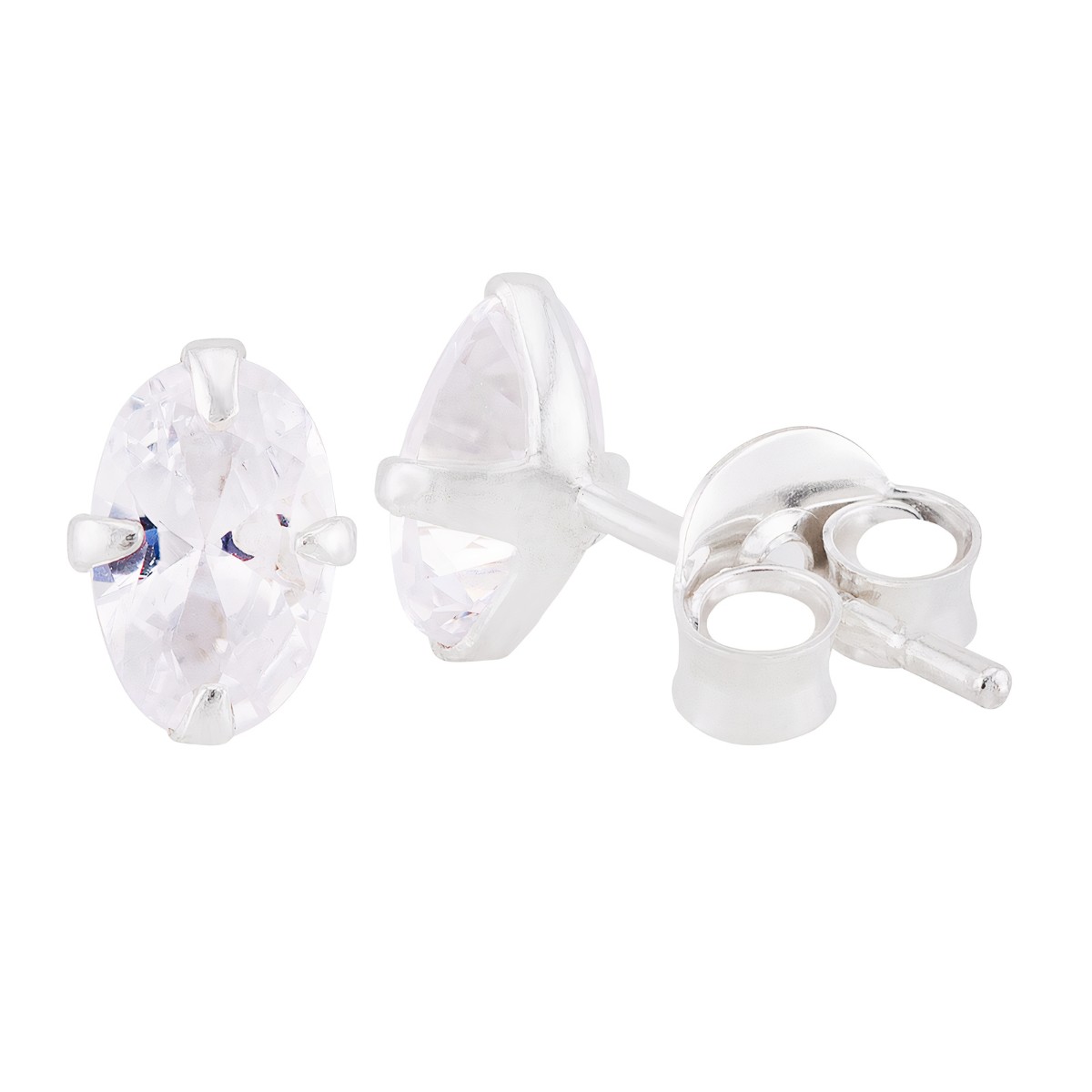 BRINCO PEQUENO P925 PONTO DE LUZ OVAL 4X6MM CRISTAL
