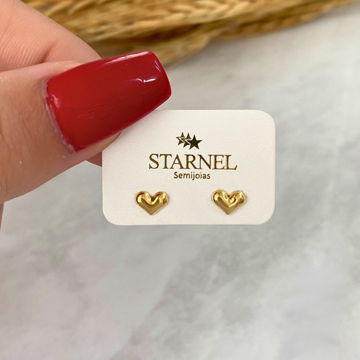 BRINCO INFANTIL CORAÇÃO CHAPA LISO 4MM