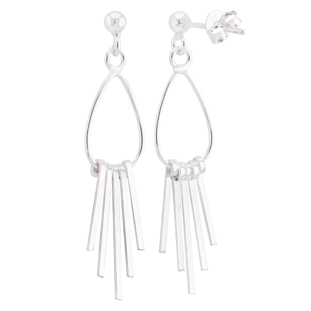 BRINCO GRANDE P925 GOTA COM CORTINA DE PALITO 40MM