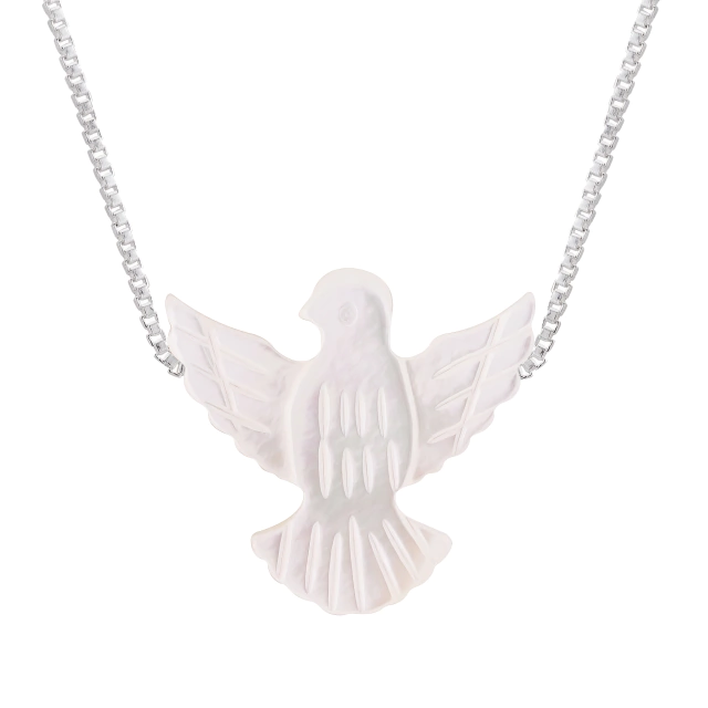 GARGANTILHA P925 MADREPEROLA ESPIRITO SANTO 12X14MM