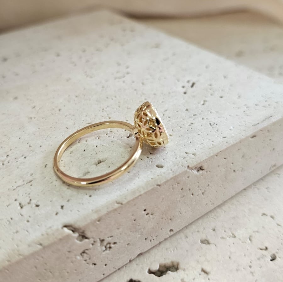 Anel Chuveiro Cravejado Gde