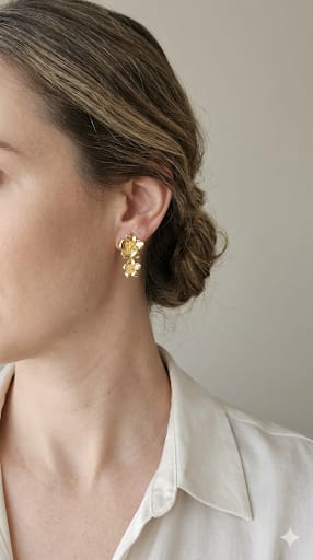 Brinco Flores Duplas