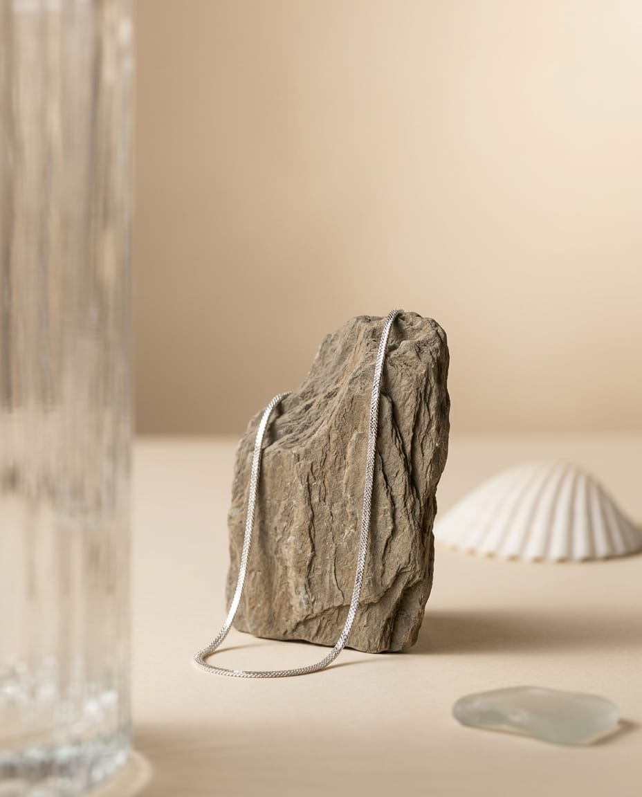 Gargantilha Laminada Super Diamantada 50cm