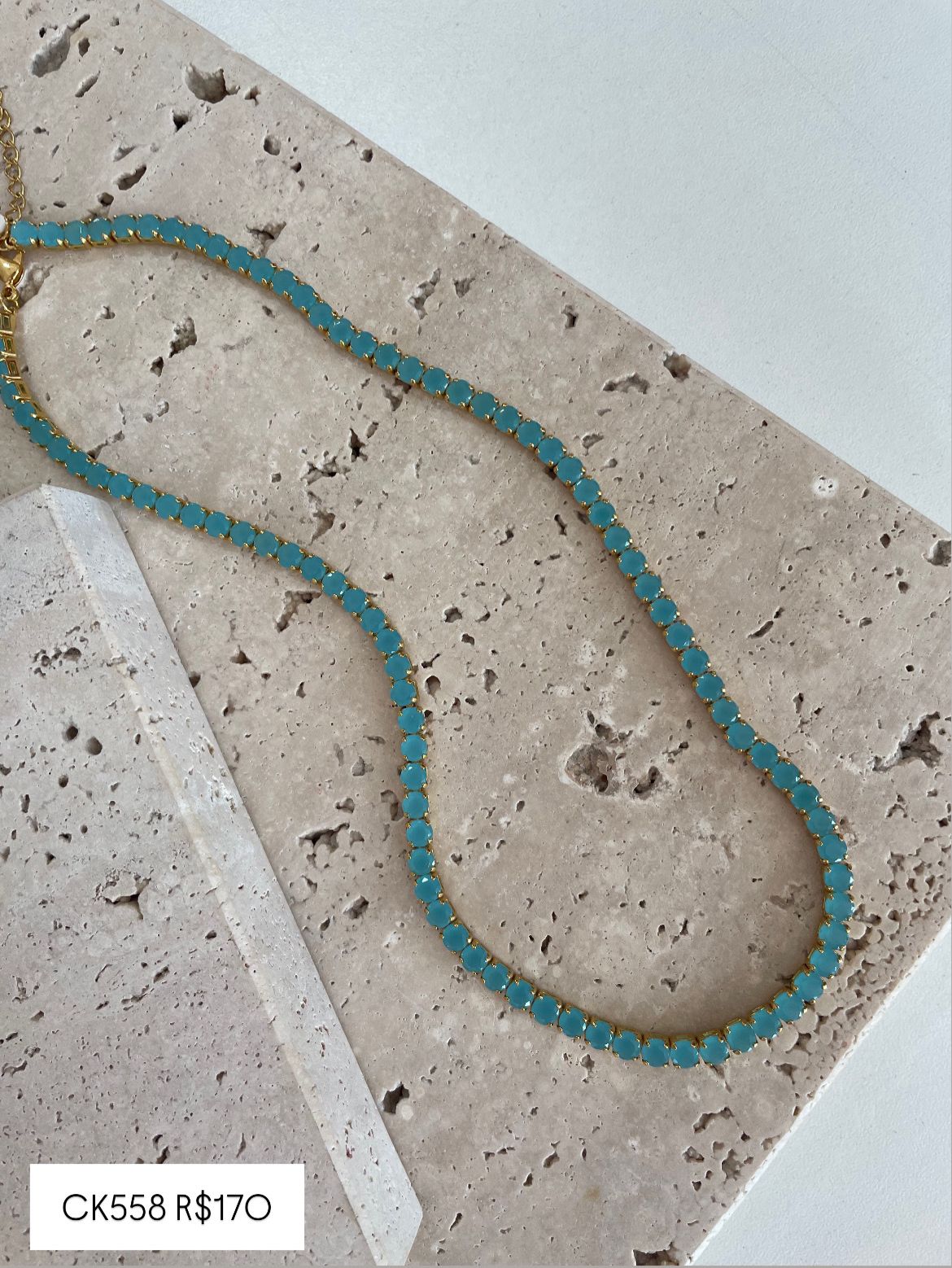 Choker Riviera Zircônia Colors 45cm