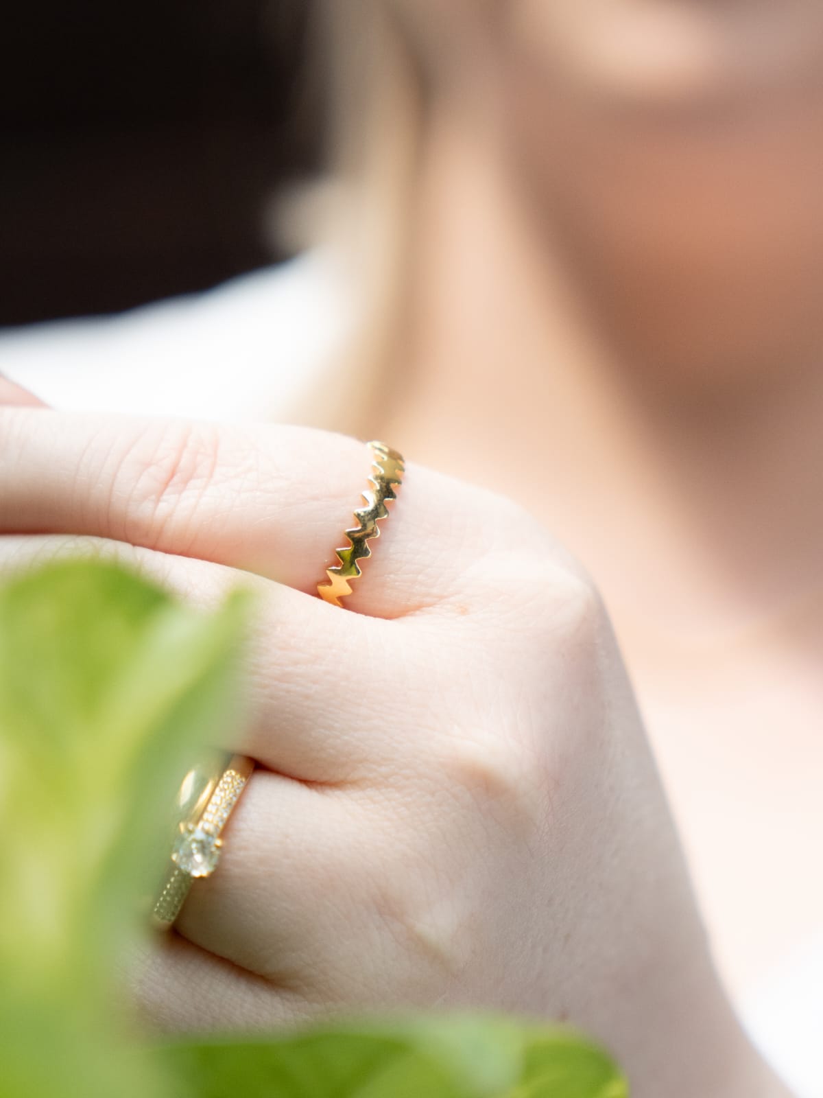 Anel Zig Zag Chapinha