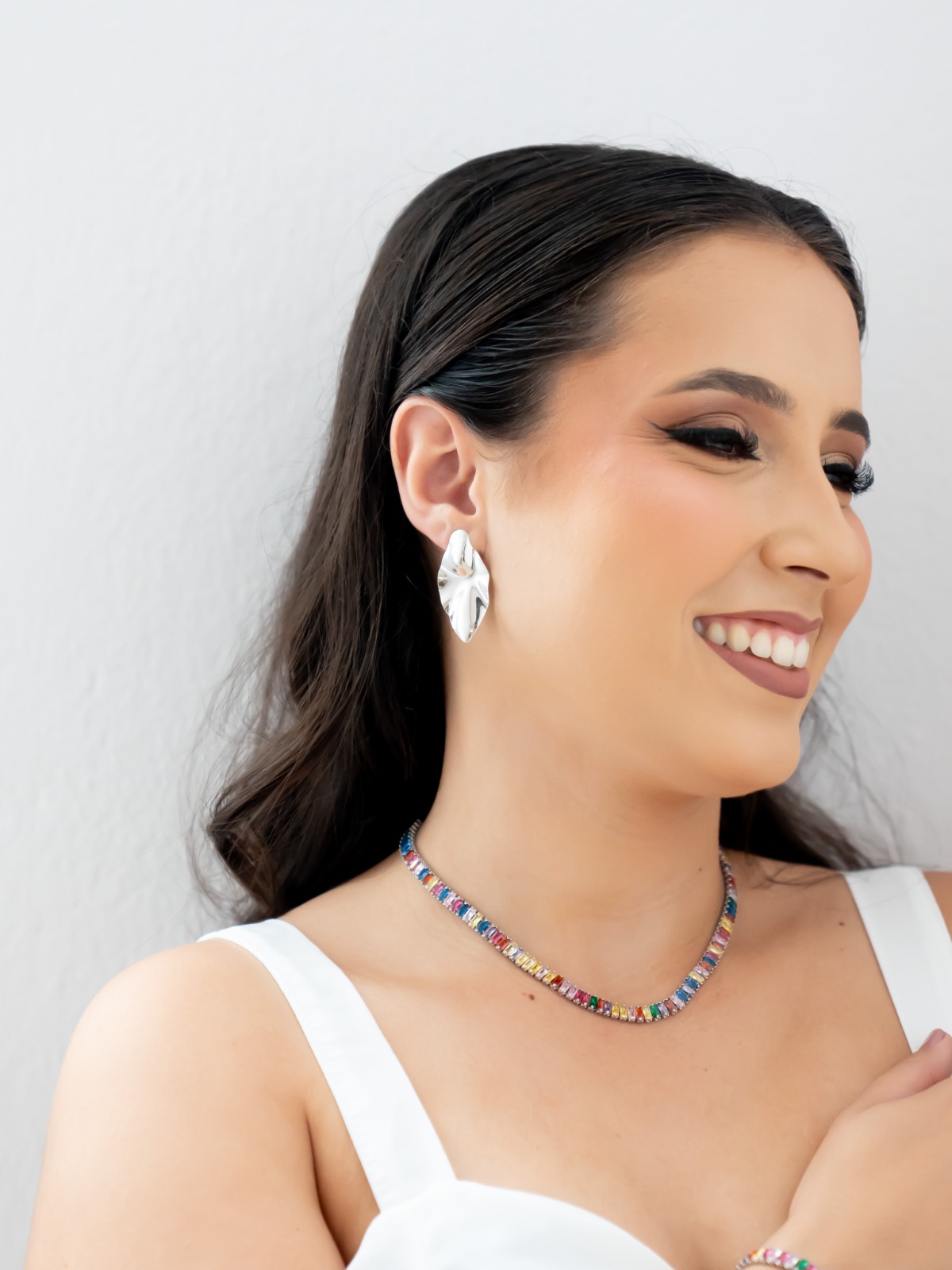 Choker Riviera Baguete Colorida