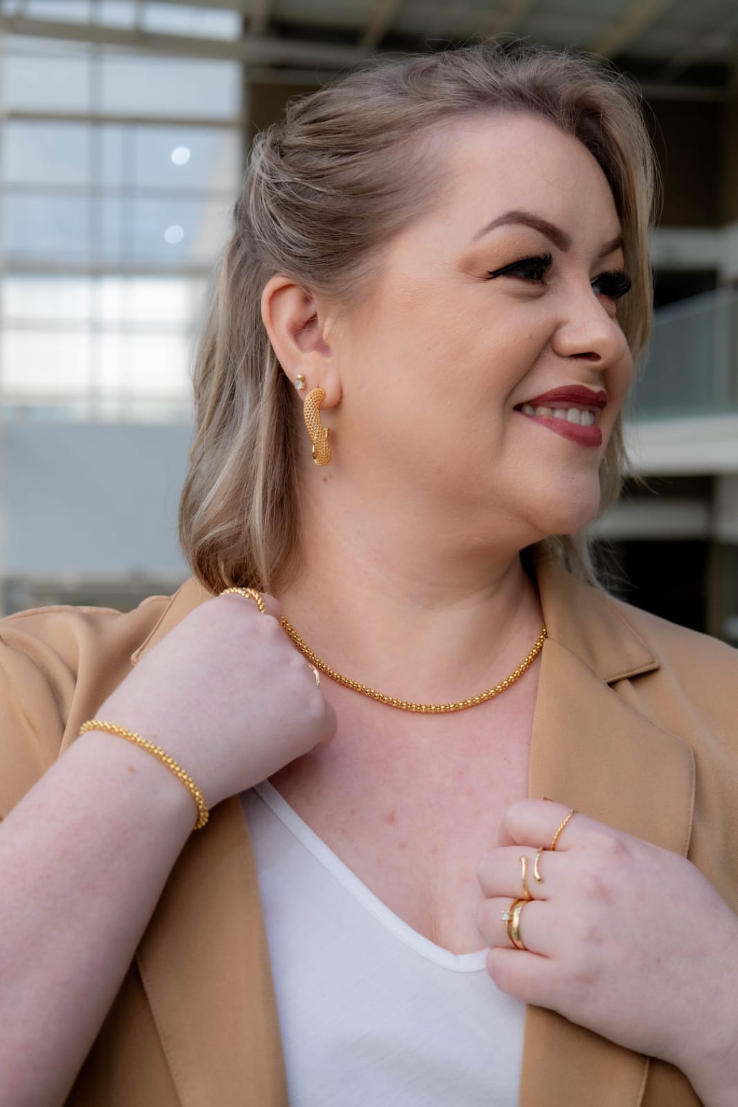 Pulseira Malha Tubo Grossa