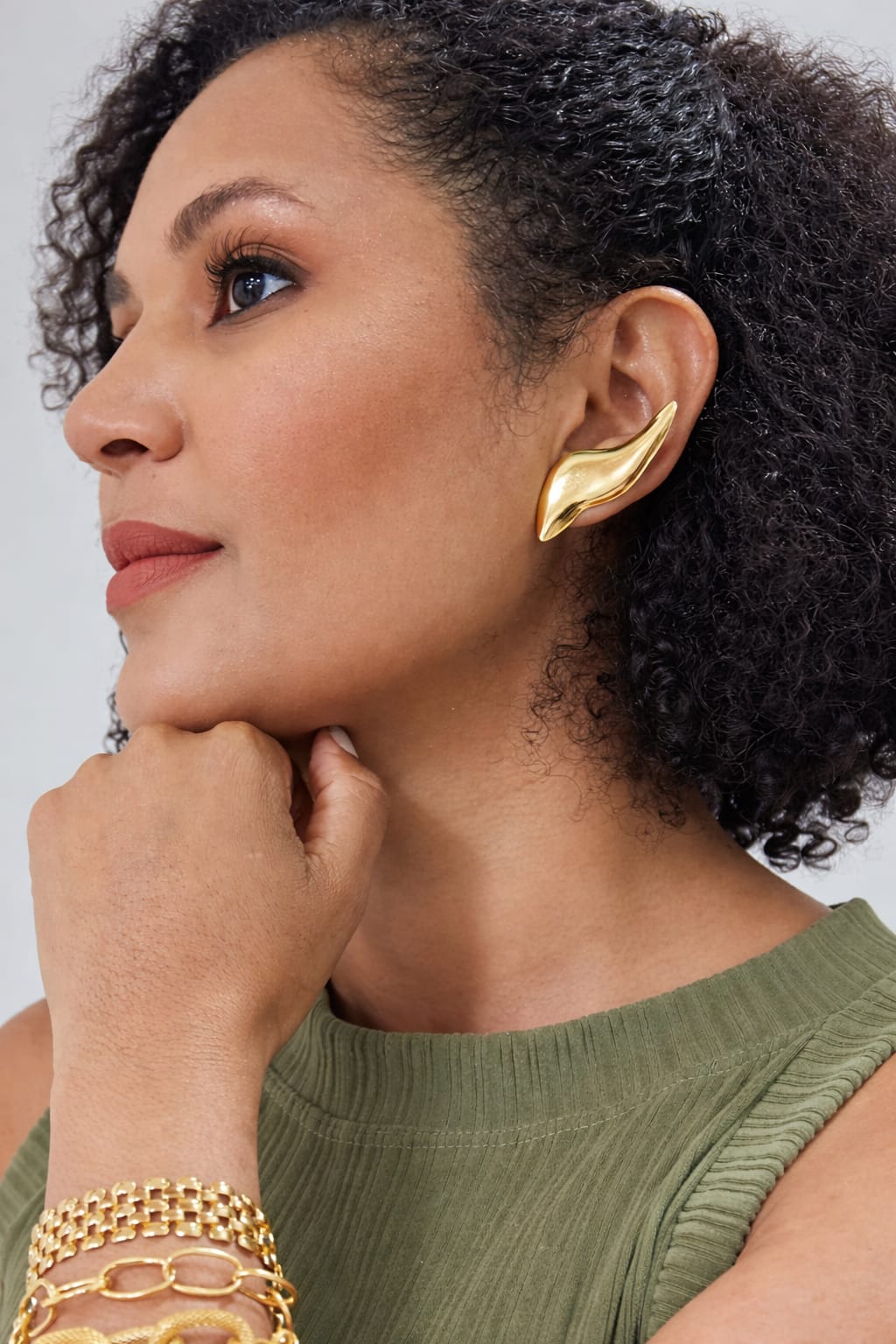 Brinco Ear Cuff Organico