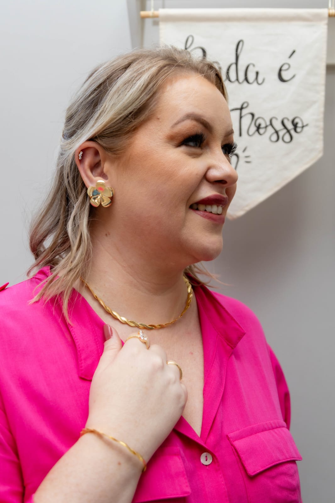 Brinco Flor Chapada Media