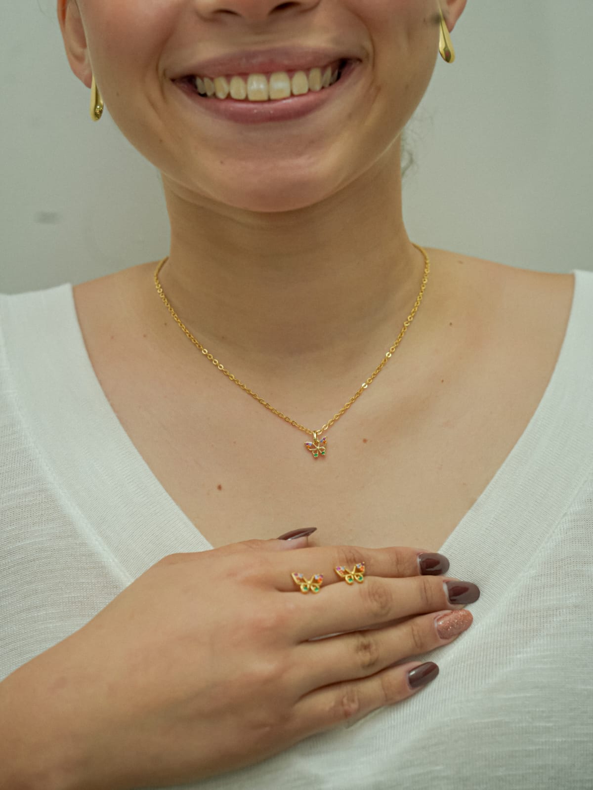 Conjunto Borboletas Colorida Mini 45cm