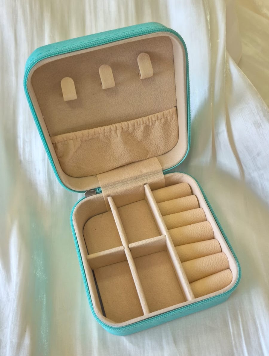 Porta Joia Mini Quadrado Tifanny 10x10x4,5cm