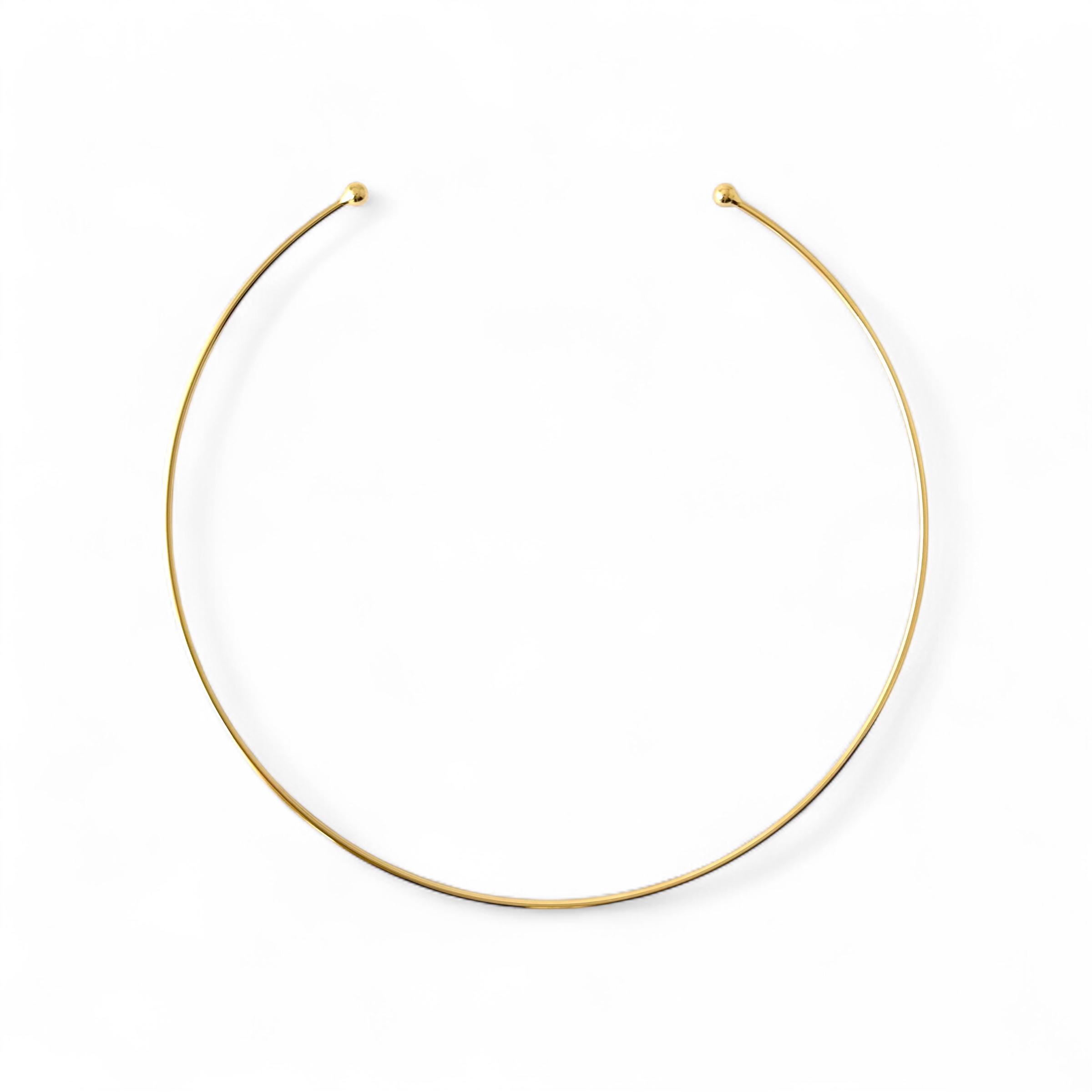 Colar Choker Aro Banhado a Ouro 18k