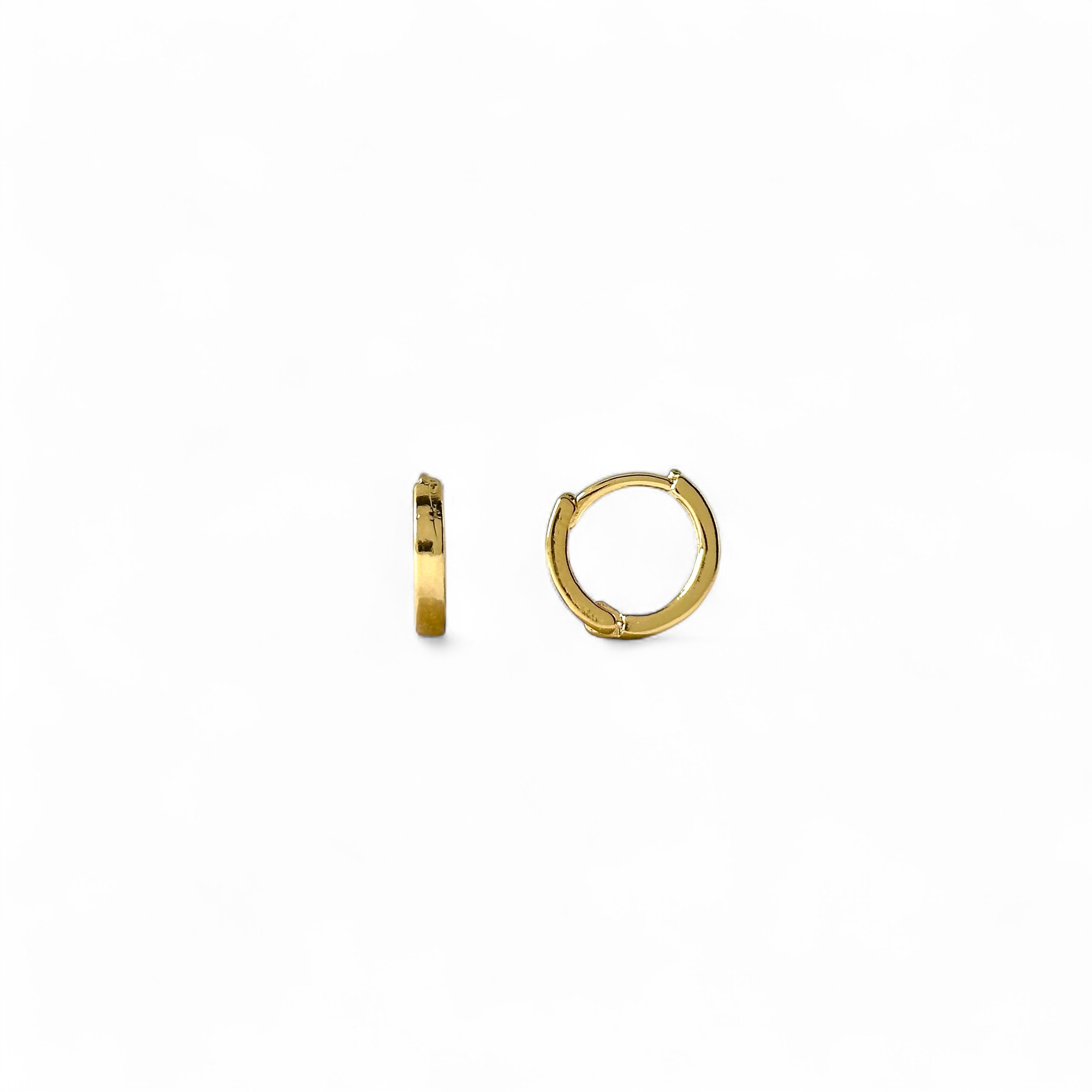 Brinco Argola Banhado a Ouro 18k Lisa - 1,0cm