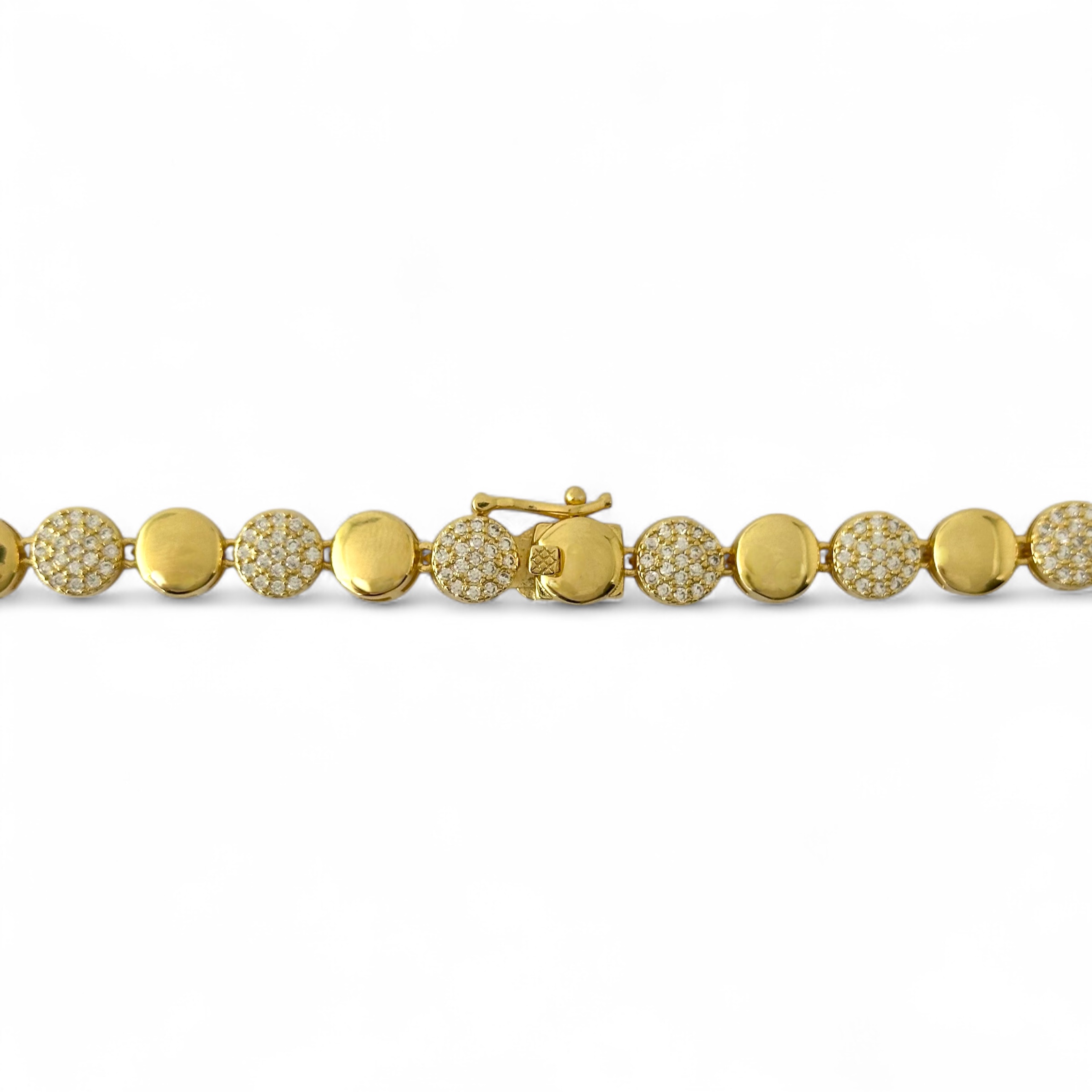 Colar Maximalista Círculos Banhado a Ouro 18k Cravejado com Zircônias