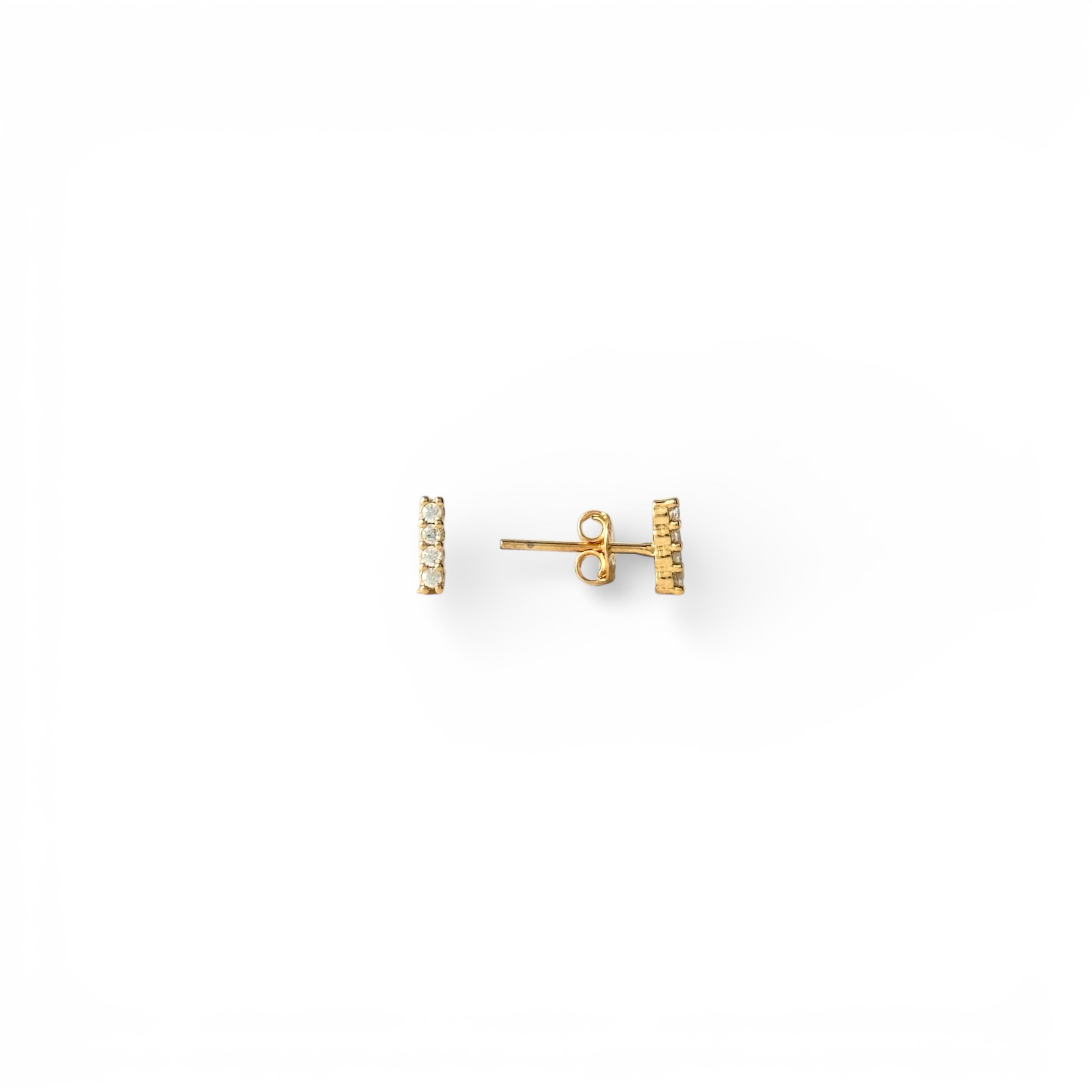 Brinco Riviera Festa 2 em 1 Banhado a Ouro 18k com Zircônias