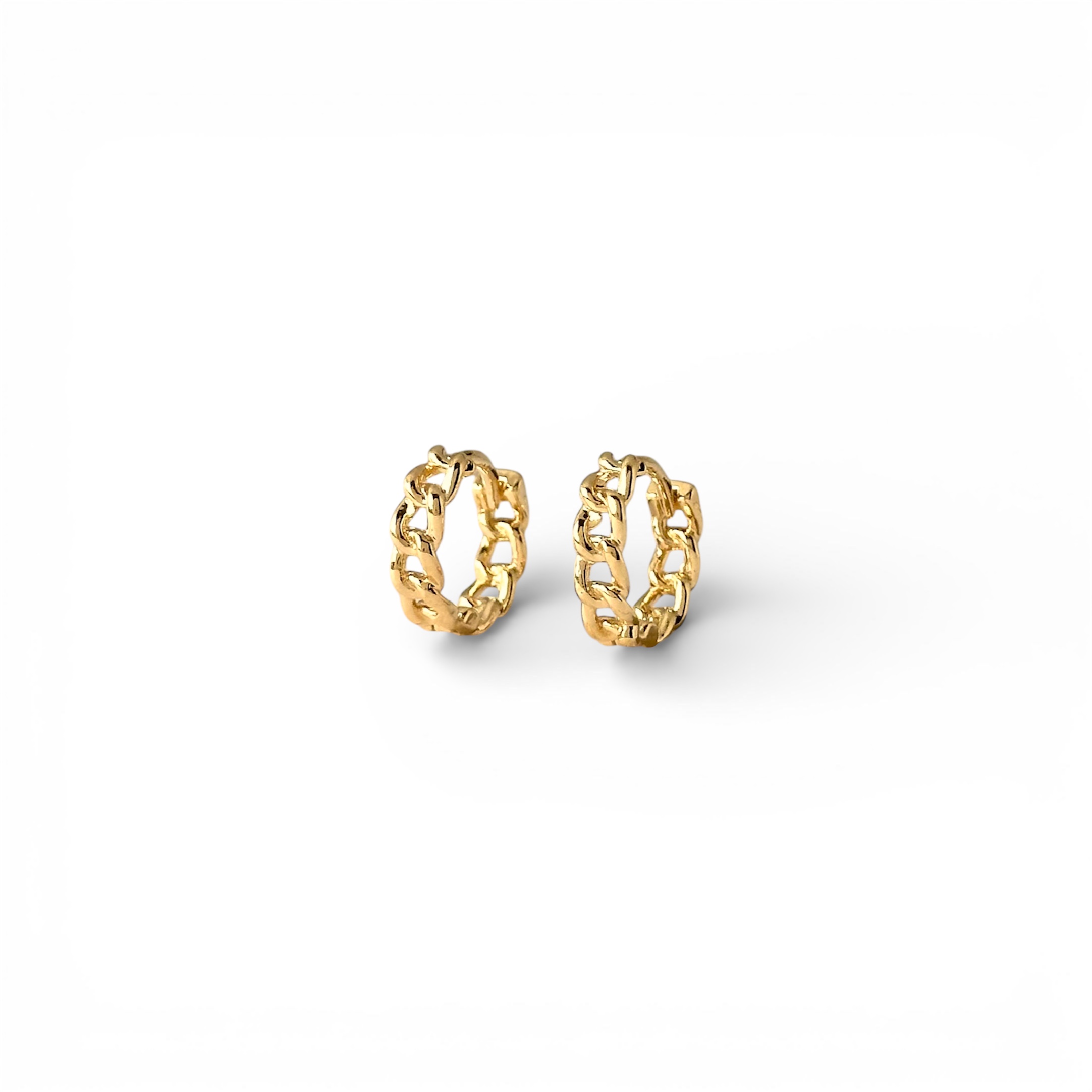 Brinco Argola Estilo Grumme Banhado a Ouro 18k