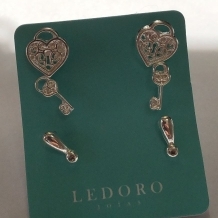 TRIO FP CORAÇÃO CHAVE PONTO COM STRASS