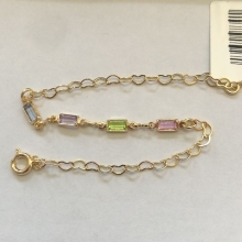 PL FO 4 RETANG QDD COLORIDA CORR CORAÇÃO 18CM