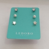 TRIO AÇO ESTRELA 3,5 PÉROLA 3MM ZIRC RDD 3,5