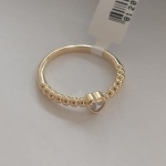AN FO CORA PEDRA ZIRC 5MM LATERAL BOLINHA LISA 2MM
