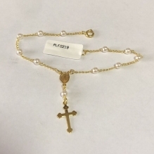 PULSEIRA FO TERÇO DE PEROLA 4MM