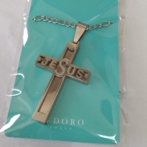 COL AÇO CRUZ ESCRITO JESUS CORR 3X1  60CM