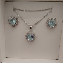 CONJ RB CORA ZIRC AZUL CLARO CRAVEJ