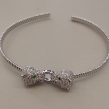 BRACELETE RB CRAVEJADO DUPLO LROPARDO