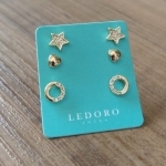 TRIO FO ESTRELA CORA LISO CIRCULO MEIO CRAV