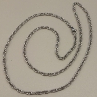 CORRENTE AÇO ELOS DUPLO 3MM 60CM