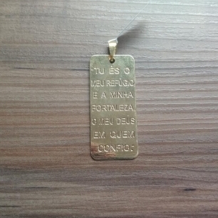 PINGENTE FO PLACA VERSICULO